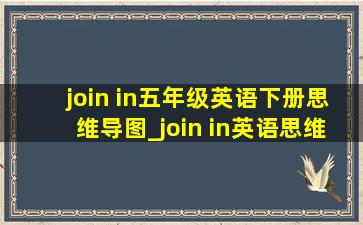 join in五年级英语下册思维导图_join in英语思维导图五年级